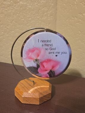 small decorative plaque. 